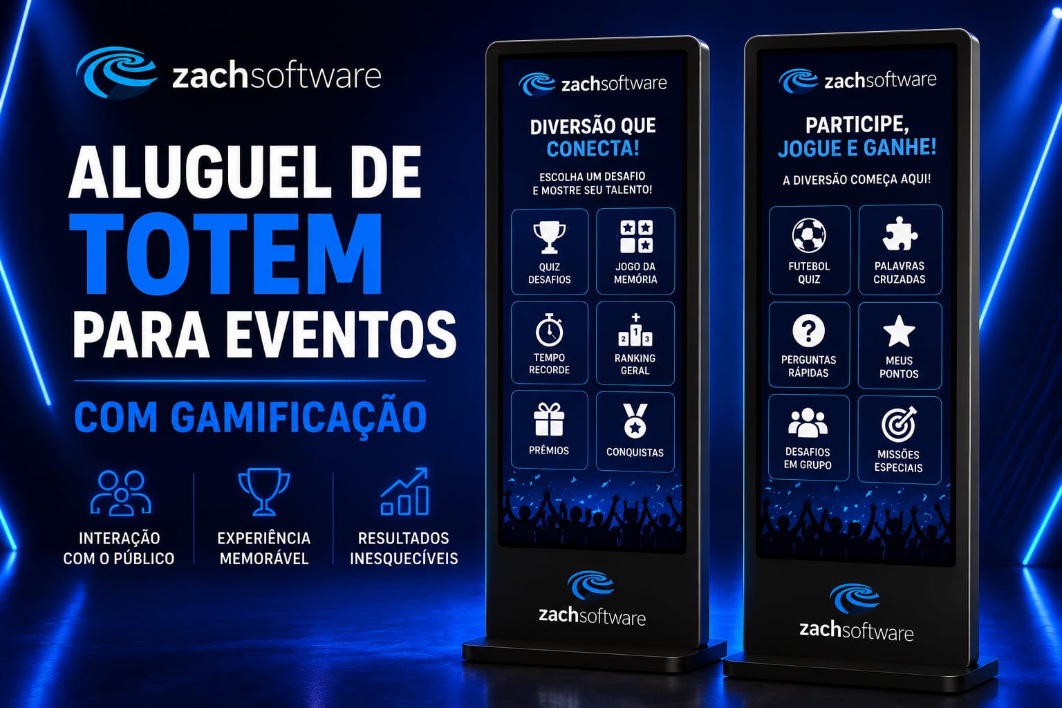 Aluguel de Totem Touch Screen - TRANSFORME SEU EVENTO COM TOTEM TOUCH SCREEN - Jogos Quiz, Jogos da memória, e Caça Palavras Para Seu Evento Corporativo, Evento agro, Evento APAS, - 2026 - Gamificação em eventos, aplicativos de engajamento para eventos em São Paulo, Campinas, e Ribeirão Preto
