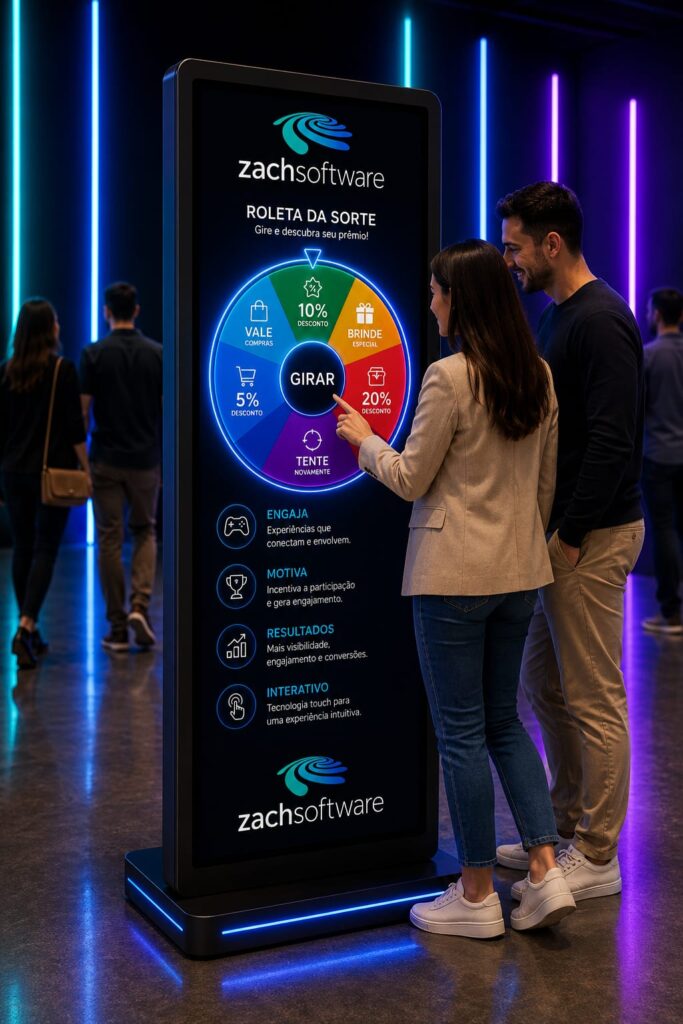 Aluguel de Totem Touch Screen para Eventos, Congressos, Feiras, Shows e Festas em 2026 – Interatividade, Gamificação e Experiências Digitais, em  São Paulo, Guarulhos, Campinas 2026