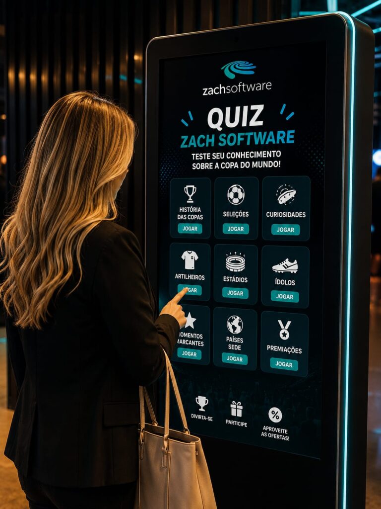 Aluguel de Totem Touch Screen - TRANSFORME SEU EVENTO COM TOTEM TOUCH SCREEN - Jogos Quiz, Jogos da memória, e Caça Palavras Para Seu Evento Corporativo, Evento agro, Evento APAS, - 2026 - Gamificação em eventos, aplicativos de engajamento para eventos em Salvador, Feira de Santana, Vitória da Conquista 2026