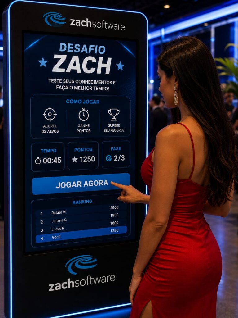 Aluguel de Totem Touch Screen - TRANSFORME SEU EVENTO COM TOTEM TOUCH SCREEN - Jogos Quiz, Jogos da memória, e Caça Palavras Para Seu Evento Corporativo, Evento agro, Evento APAS, - 2026 - Gamificação em eventos, aplicativos de engajamento para eventos em Salvador, Feira de Santana, Vitória da Conquista 2026
