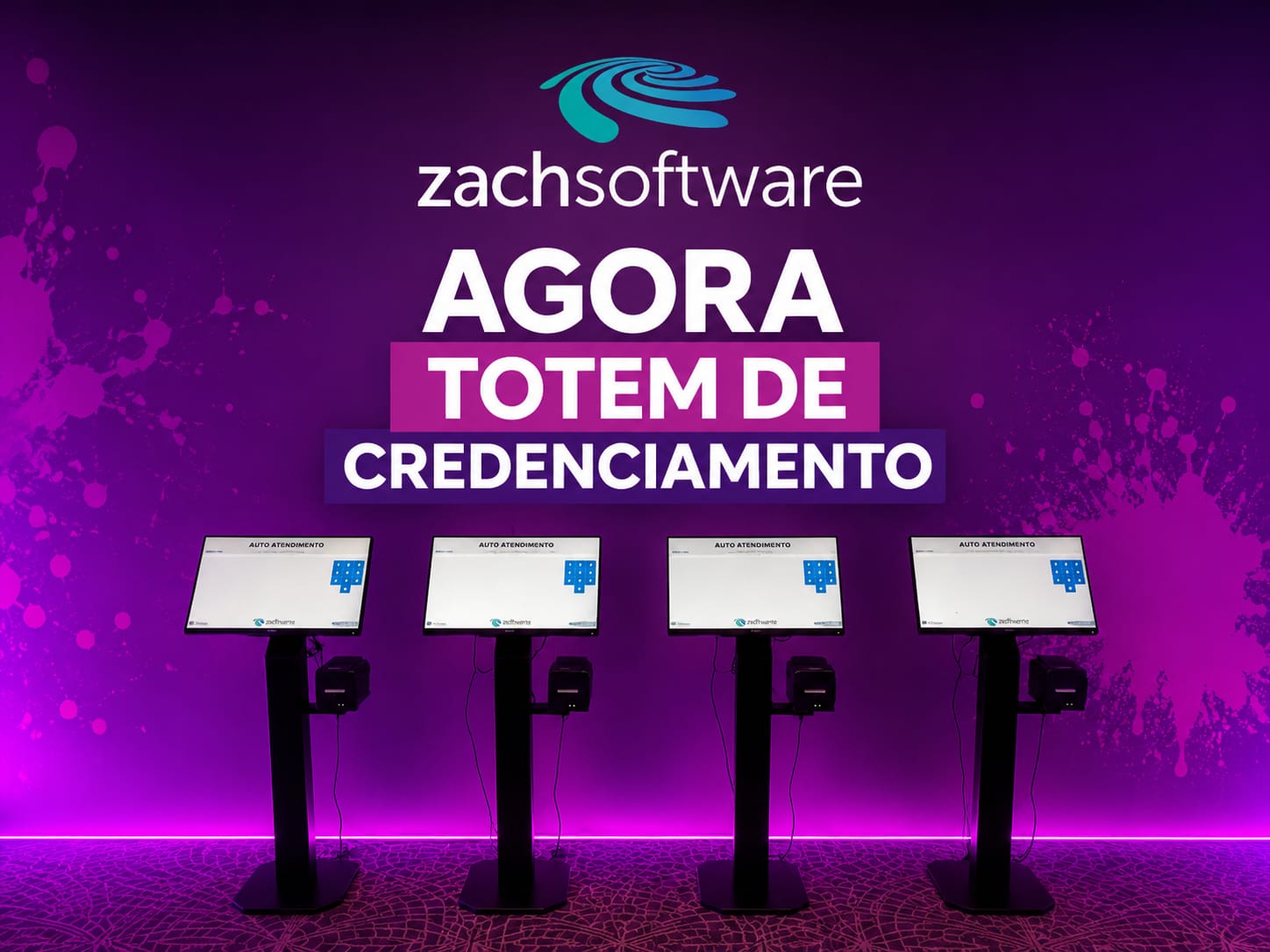 Aluguel de Totem de Credenciamento Digital com Touch Screen para Feiras, Convenções e Eventos Corporativos Joinville, Florianópolis, Balneário Camboriú 2026