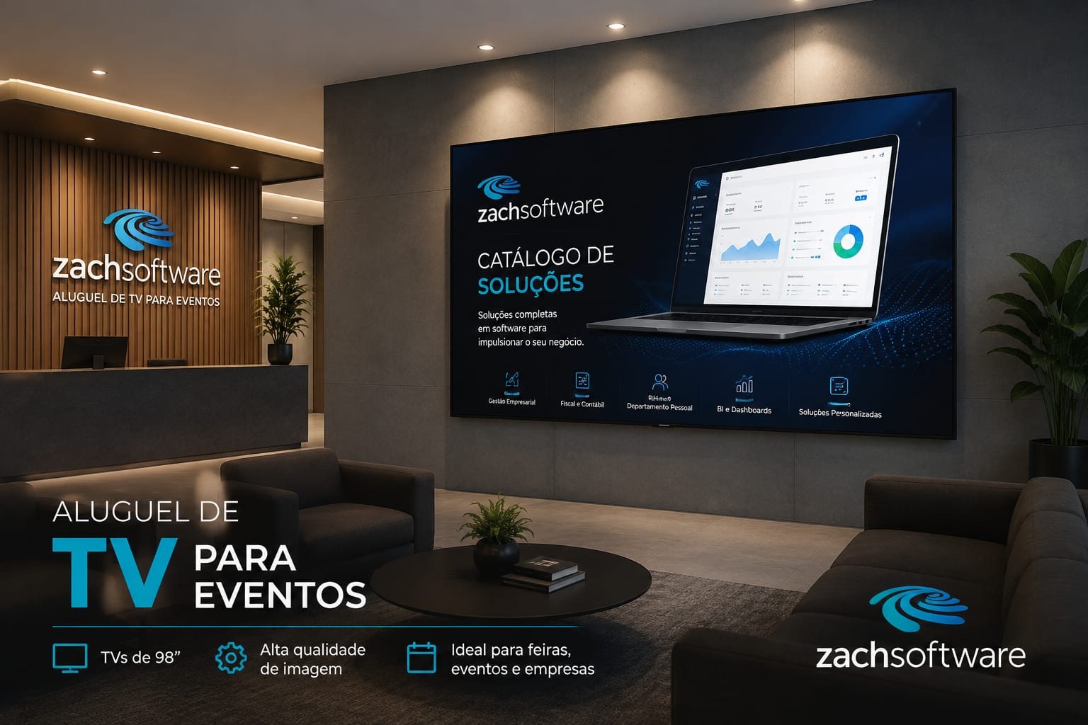 Locação de Credenciamento, Simulador F1, TVs e Totem Touch — Rio de Janeiro