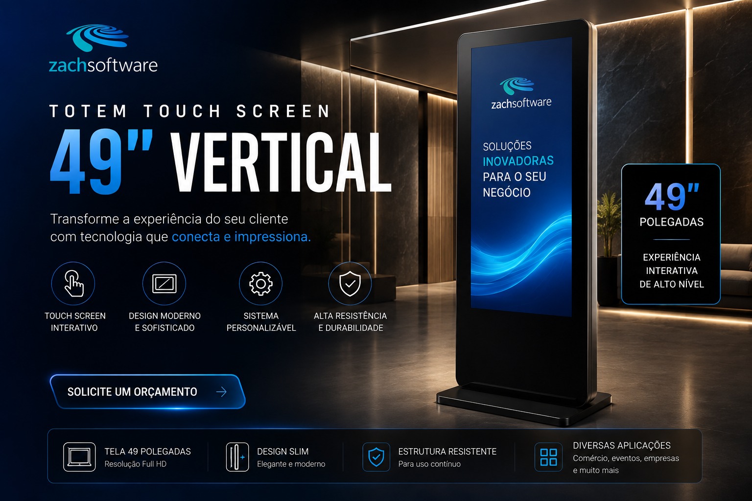 Aluguel de Totem Touch Screen para Eventos com Catálogo Digital e Interatividade em Mato Grosso, Cuiabá, Várzea Grande 2026